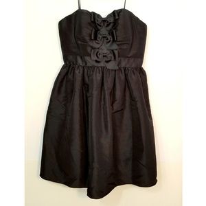 Black strapless dress by Aqua